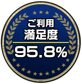 ご利用満足度95.8%